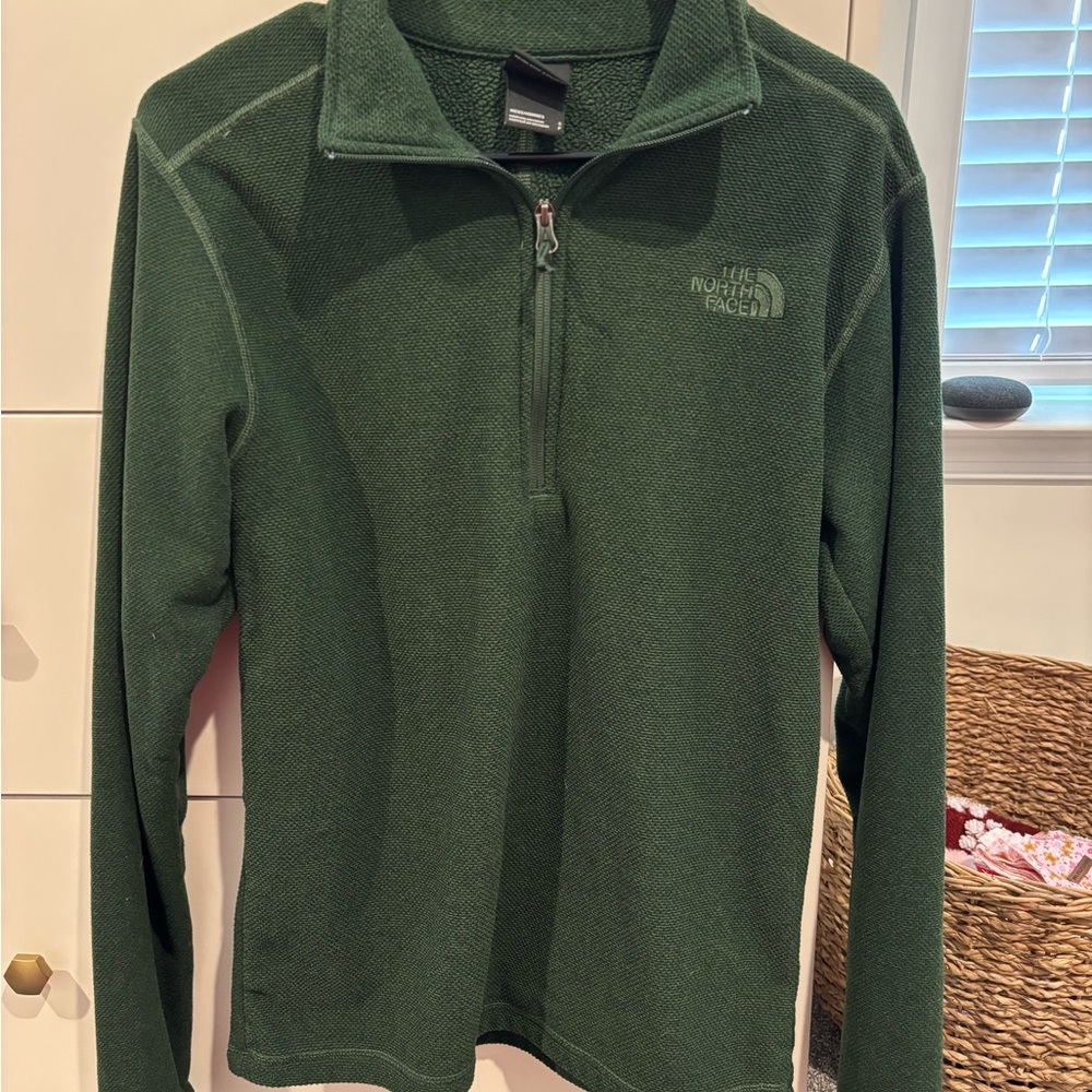 (S) Men’s The North Face Forest Green Fleece Pullover